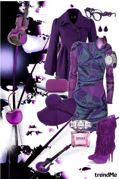 Violet in the City- Combinaciónde moda