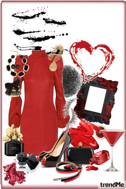 Red Dress- Combinazione di moda