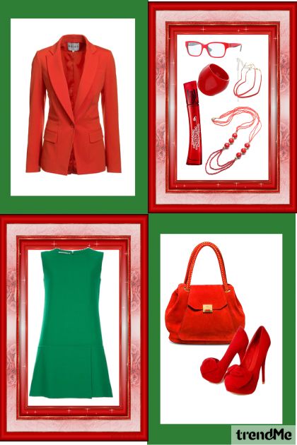 Opposit Red&Green- Fashion set