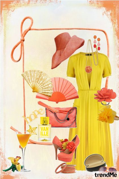 Yellow dress to impress- combinação de moda