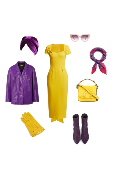 yellow- Combinazione di moda
