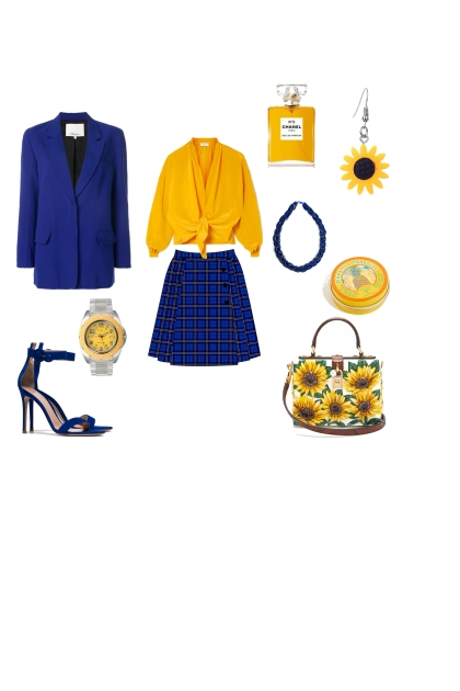 blue & yellow- Modekombination