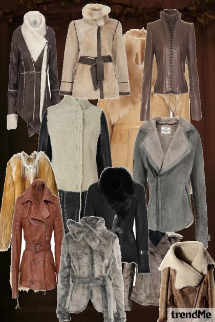 leather and fur- Fashion set