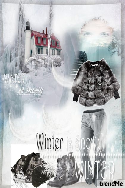WINTER IS SNOWY- Fashion set