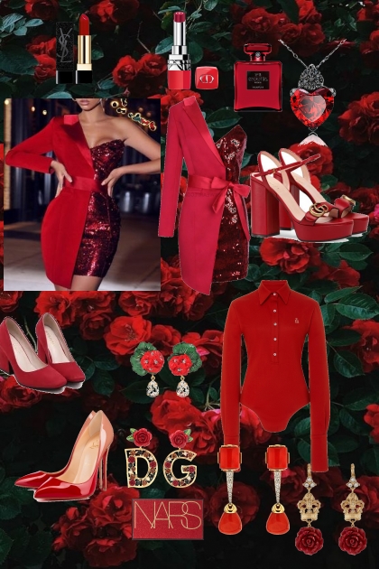 rose red- Модное сочетание