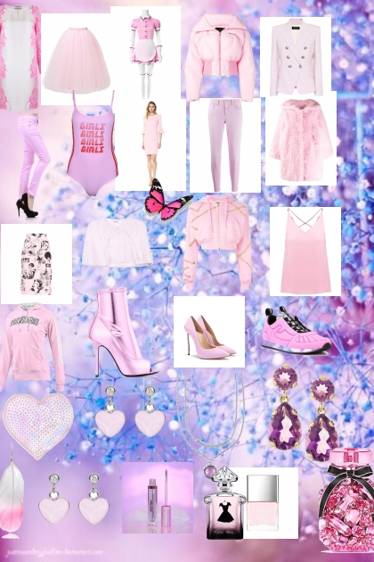 baby pink- combinação de moda