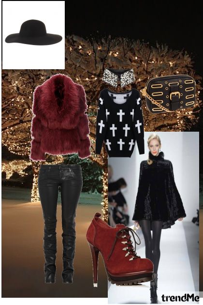 Winter Glam Rock- Fashion set