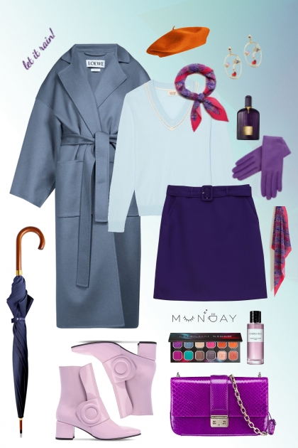 purple rain - Combinazione di moda