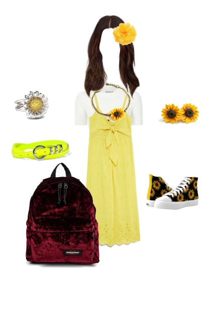 Yellow Schoolgirl - Modna kombinacija