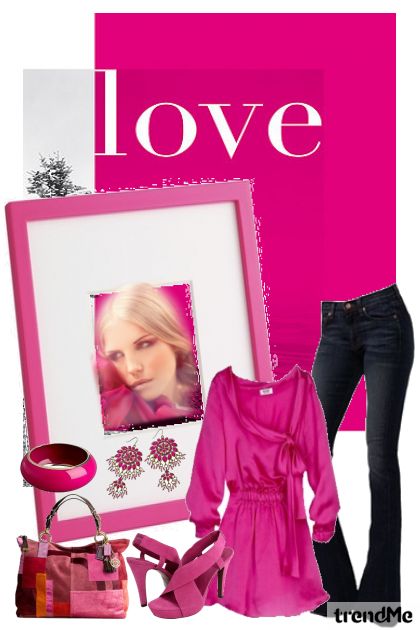 Girl in Pink- combinação de moda