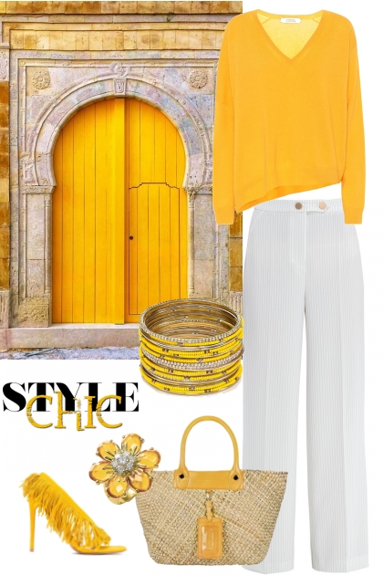 Indian Yellow- Combinazione di moda