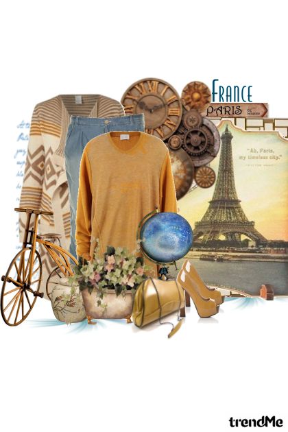 La Tour Eiffel- combinação de moda