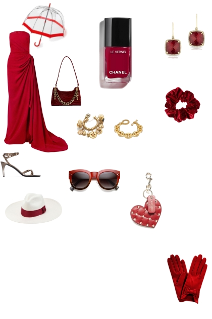 Red Love- combinação de moda