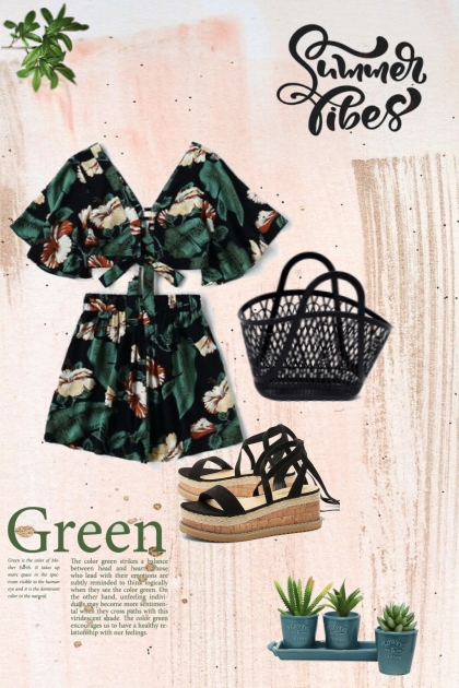 Green- Combinaciónde moda