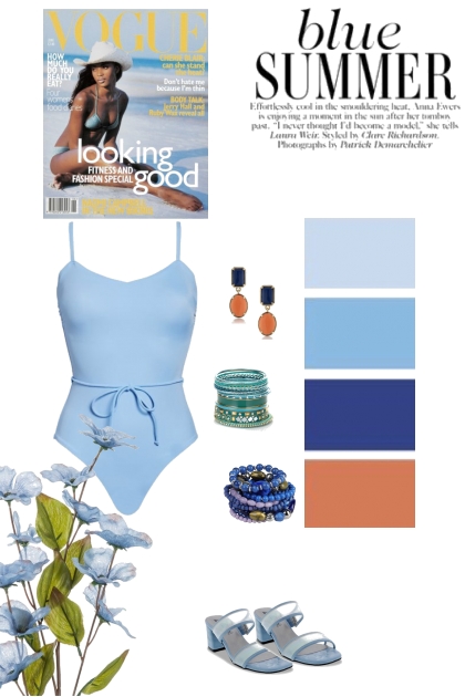 Summer Blue- combinação de moda