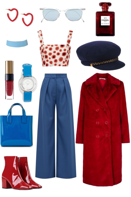 red and blue- Fashion set