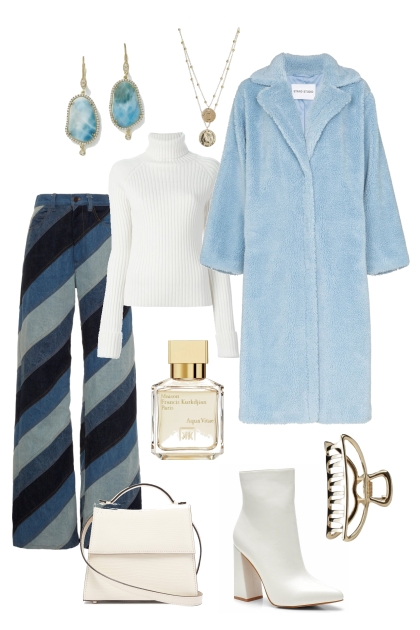 blue winter- Combinazione di moda
