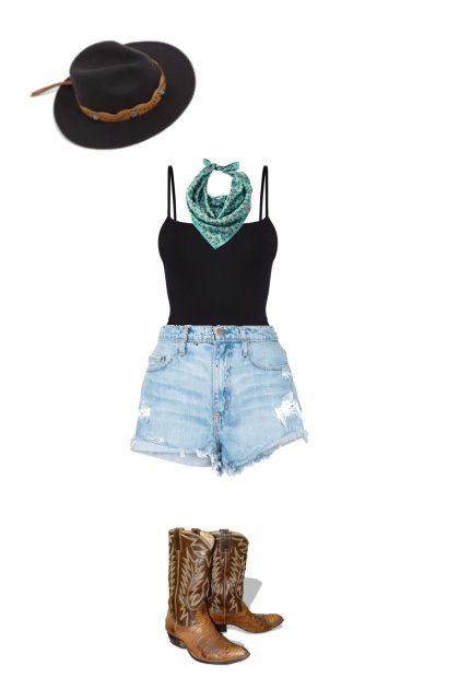 Country Concert w/ Shorts- Fashion set