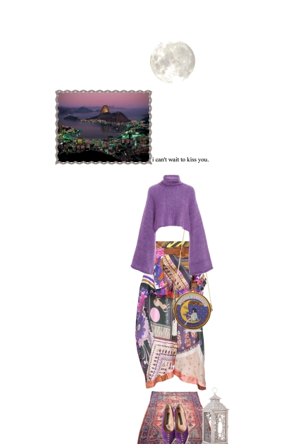 1001 purple nights- Fashion set