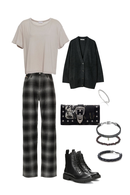 Day out black and white- Combinazione di moda
