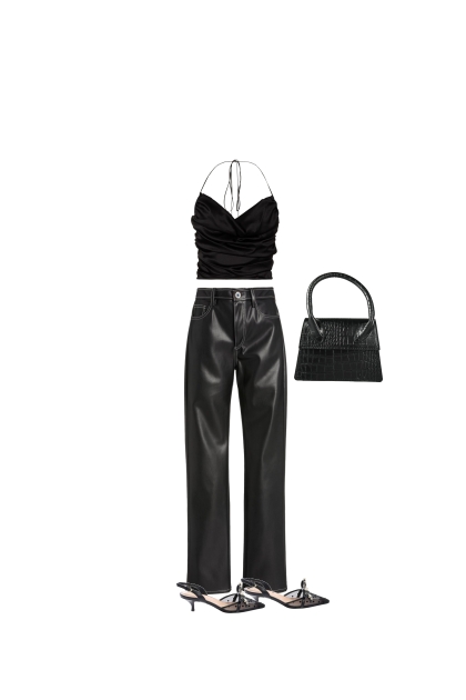 Black goes with everything - combinação de moda