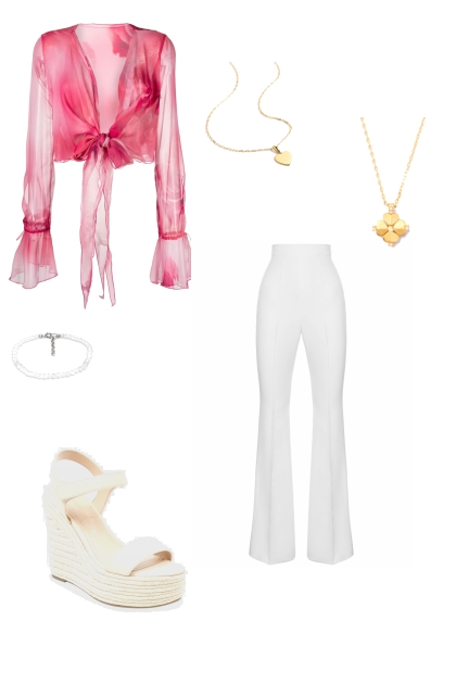 pink summer- combinação de moda