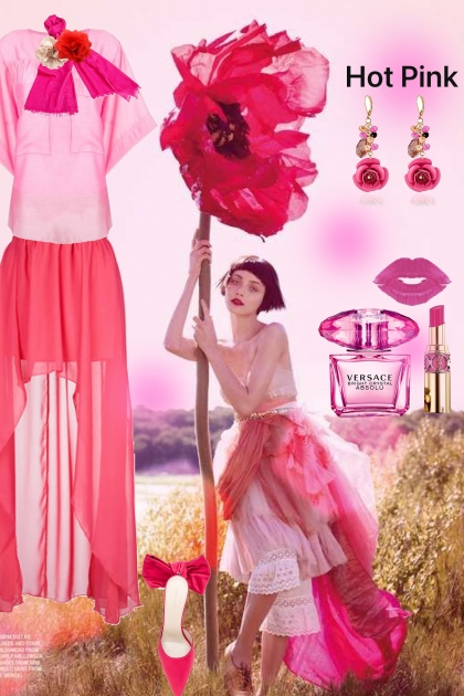 CS - 201 - hot pink- combinação de moda