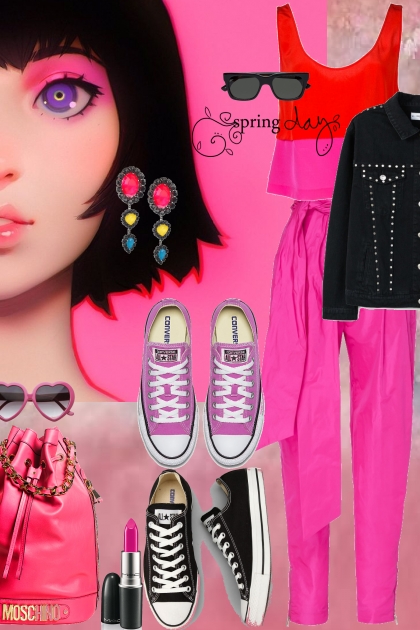 CS - 205 - hot pink- Fashion set
