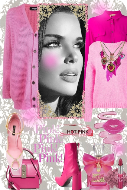CS - 208- hot pink- Fashion set