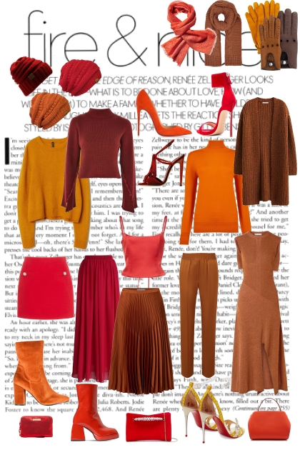 OrangeBrown- combinação de moda