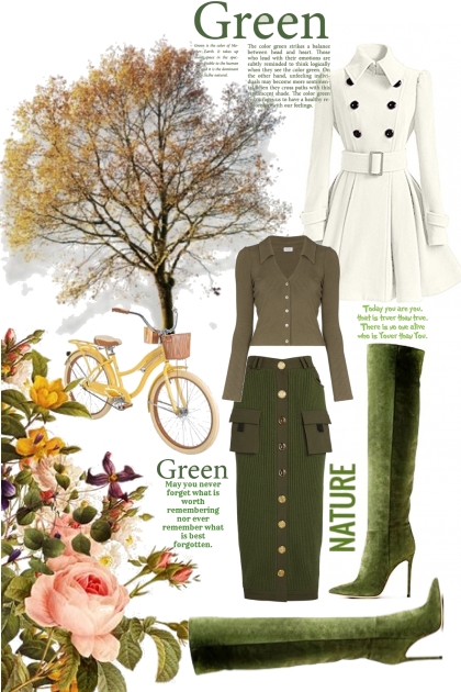 Beauty in green - Combinazione di moda