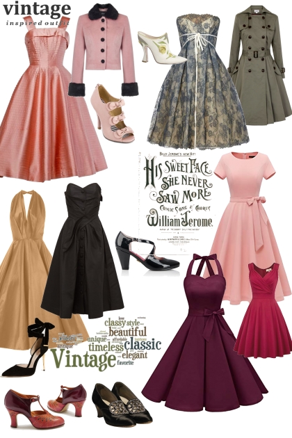Vintage inspired - Combinaciónde moda
