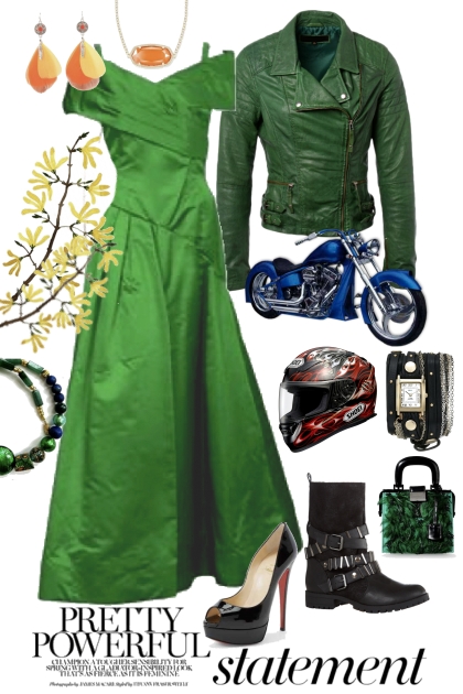 Powerful in green - Fashion set