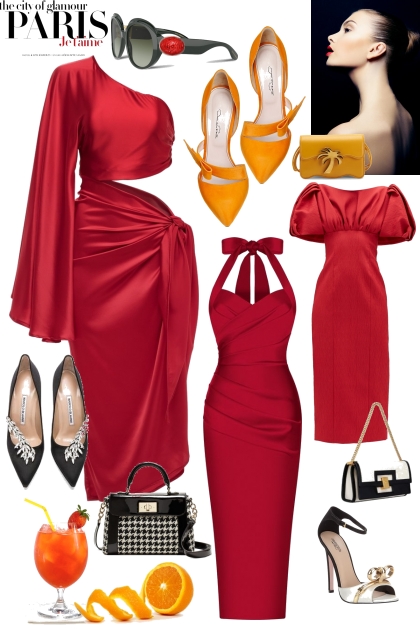 Red in Paris - Combinaciónde moda
