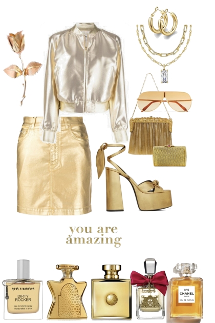 Amazing in Gold - combinação de moda