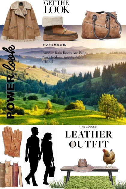 Leather outfit - Combinaciónde moda