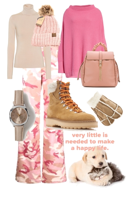 Pink winter 2- Modekombination