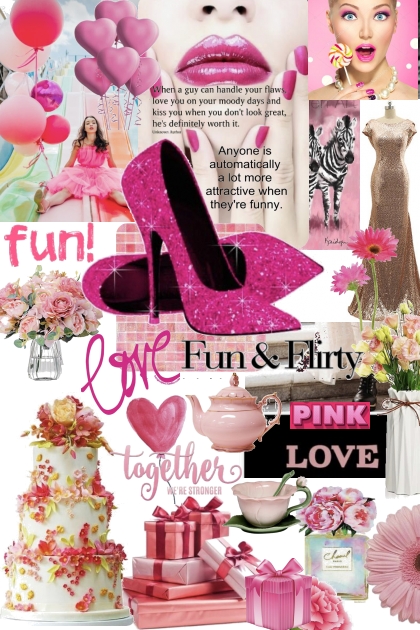 Fun in pink- combinação de moda