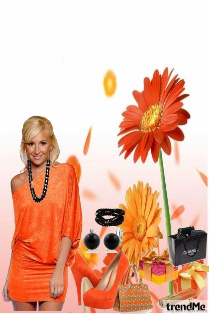 orange look- Модное сочетание