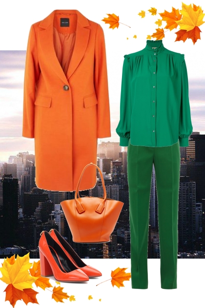 Orange October- combinação de moda
