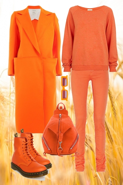 Total orange- Модное сочетание
