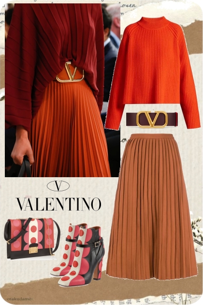 Valentino in fall- combinação de moda