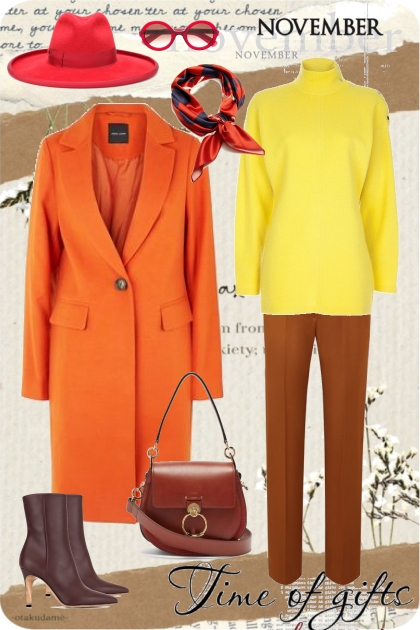 Autumn colours- Fashion set