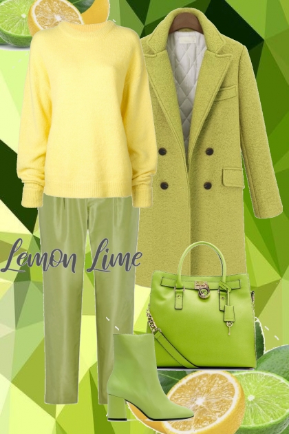 lemon lime- combinação de moda