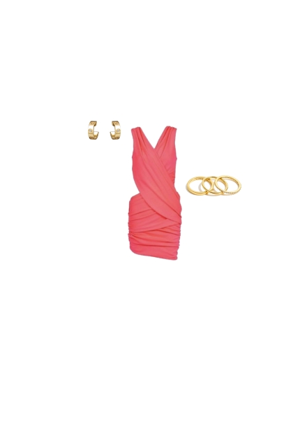Pink dress- Модное сочетание