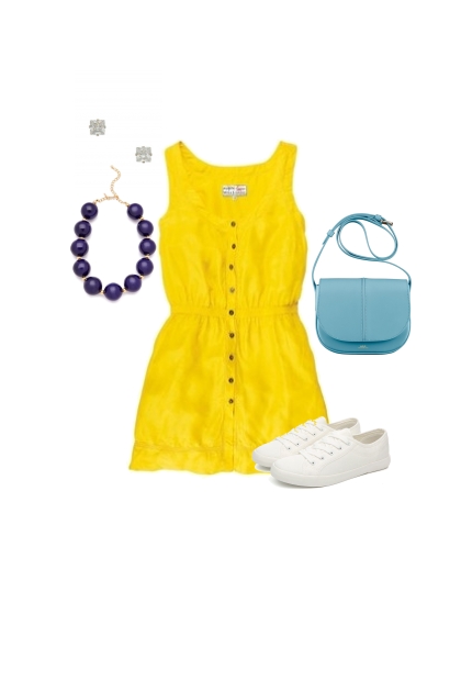 Casual2-ComplementarioDividido-Vestido amarillo.- Fashion set