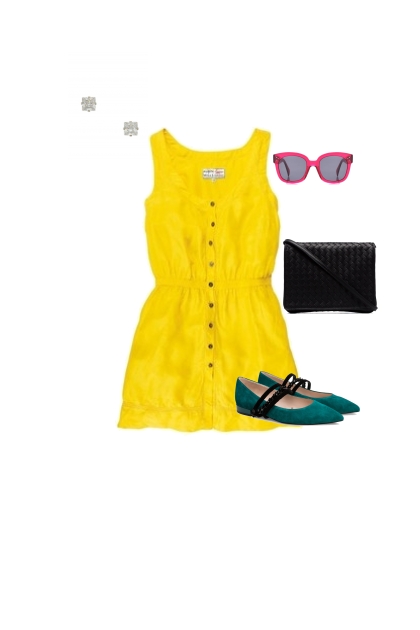 Casual6-Tríada-Vestido amarillo.- Fashion set