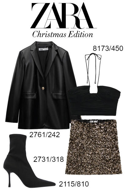 Zara Christmas Edition Look #2- Модное сочетание