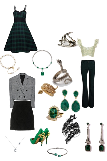 Slytherin Day wear- combinação de moda