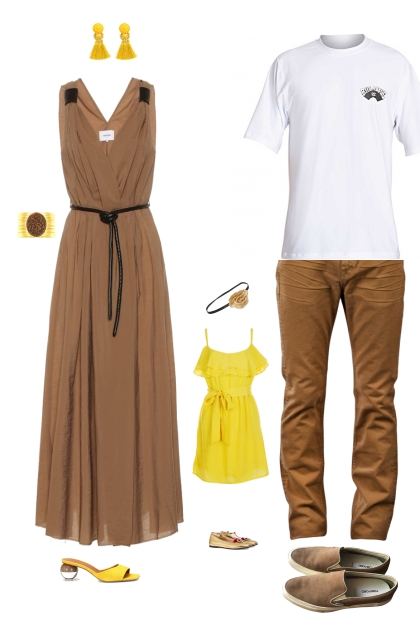 Yellow-Brown Spring- Fashion set